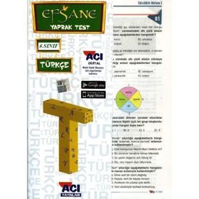 Açı Yayınları 8.sınıf Türkçe Yaprak Test