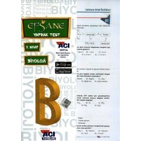 Açı Yayınları 9.Sınıf Biyoloji Yaprak Test