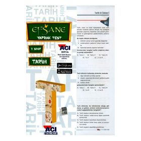 Açı Yayınları 9. Sınıf Efsane Tarih Çek Kopart Yaprak Test