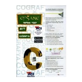 Açı Yayınları AYT Coğrafya Efsane Çek Kopart Yaprak Test