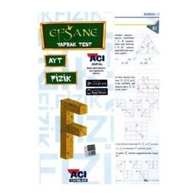 Açı Yayınları AYT Fizik Efsane Çek Kopart Yaprak Test