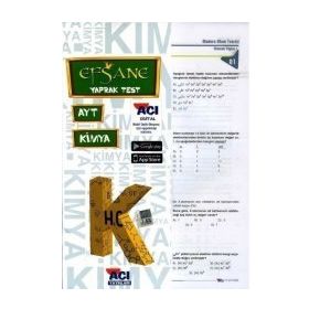 Açı Yayınları AYT Kimya Efsane Çek Kopart Yaprak Test
