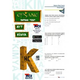 Açı Yayınları AYT Kimya Efsane Çek Kopart Yaprak Test