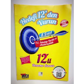 Açı Yayınları LGS 8. Sınıf İnkılap Tarihi On İkili Deneme Sınavı