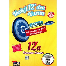 Açı Yayınları LGS 8. Sınıf İnkılap Tarihi On İkili Deneme Sınavı