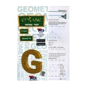 Açı Yayınları TYT AYT Geometri Efsane Çek Kopart Yaprak Test