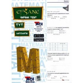 Açı Yayınları TYT Matematik Efsane Çek Kopart Yaprak Test
