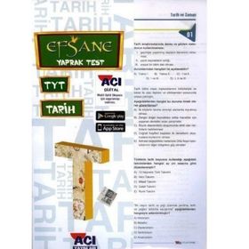 Açı Yayınları TYT Tarih Efsane Yaprak Test