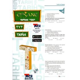 Açı Yayınları TYT Tarih Efsane Yaprak Test