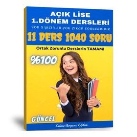 Açık Lise 1. Dönem Tüm Dersler Çıkmış Sorular 1040 Soru