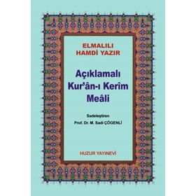 AÇIKLAMALI KUR'AN-I KERIM MEALI (ÇANTA BOY) METINSIZ (044) - ELMALILI MUHAMMED HAMDI YAZIR