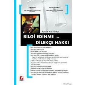 AÇIKLAMALI-NOTLU-GEREKÇELİ BILGI EDINME VE DİLEKÇE HAKKI - YÜKSEL HIZ; ZEKERIYA YILMAZ