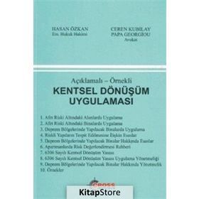 Açıklamalı-Örnekli Kentsel Dönüşüm Uygulaması - Hasan Özkan Ceren Kubilay Papa Georgiou