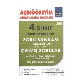 Açıköğretim Sınavlarına Hazırlık 4. Sınıf İşletme Bölümü 2012 - Kollektif