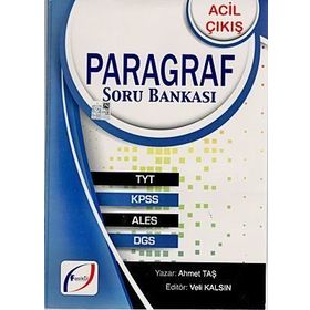 Acil Çıkış Paragraf Soru Bankası - Ahmet Taş