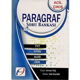 Acil Çıkış Paragraf Soru Bankası - Ahmet Taş