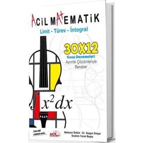 Acil Matematik Limit Türev İntegral Konu Denemeleri Acil Yayınları