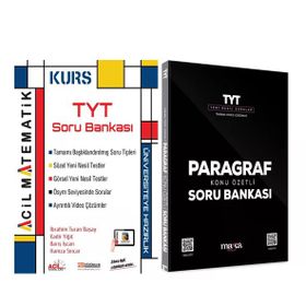 Acil Tyt Matematik ve Marka Paragraf Soru Bankası Seti 2 Kitap