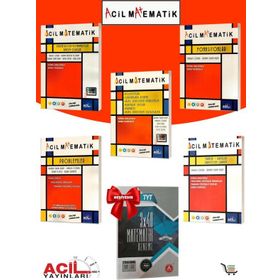 Acil Yayınları Matematik Fasikül 5'li Set Çıkmış Sorular Hediyeli 6 Kaynak Matematik Fasikül