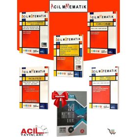 Acil Yayınları Matematik Fasikül 5'li Set Çıkmış Sorular Hediyeli 6 Kaynak Matematik Fasikül