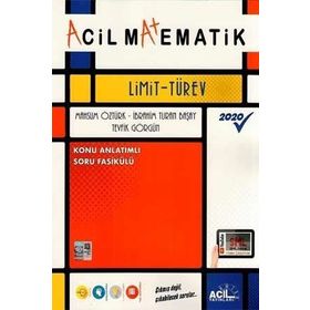 Acil Yayınları Matematik Limit Türev Konu Anlatımlı Soru Fasikülü