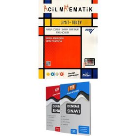 Acil Yayınları Matematik Limit Türev+TYT AYT Deneme Seti
