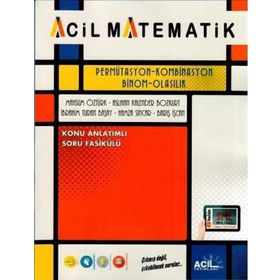 Acil Yayınları Matematik Permütasyon Kombinasyon Binom Olasılık
