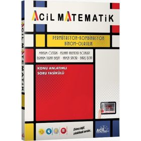 Acil Yayınları Matematik Permütasyon Kombinasyon Binom Olasılık