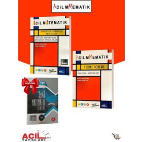 Acil Yayınları - Permütasyon-Kombinasyon-Binom-Olasılık-Fonksiyonlar Çıkmış Sorular 3 Kaynak