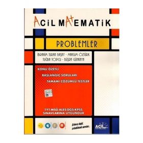 Acil Yayınları - Problemler Konu Özetli Başlangıç Soruları Tamamı Çözümlü Testler