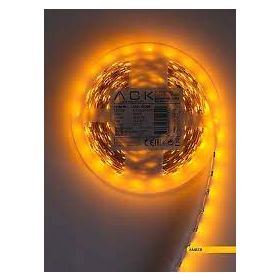 ACK 12 V 14.4 W 5 m Üç Çip 60 Ledli Amber Işık Şerit Led