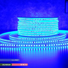 ACK 120 Ledli Mavi 220 V 10 W 100 m Şerit Led