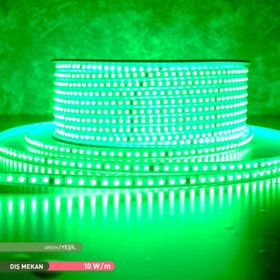 ACK 120 Ledli Yeşil 220 V 10 W 100 m Şerit Led