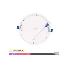 ACK 12W 4000K Beyaz Sıva Altı Yuvarlak Led Panel Armatür