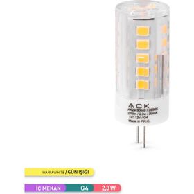 ACK 2.3 Watt 3000K Gün Işığı G4 Led Kapsül Ampul
