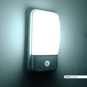Ack 20 W 6500k Beyaz Sensörlü İç ve Dış Mekan Led Duvar Apliği