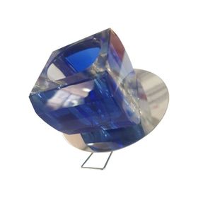 ACK 2504 6 Adet Küp Blok Kristal Mavi Camlı Spot