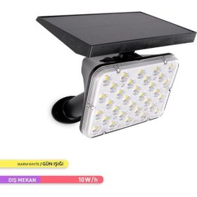ACK 3000k Günışığı 2 Kademeli Solar Güneş Enerjili Bahçe Duvar Aydınlatması PC LED Kazıklı Çim Armatürü