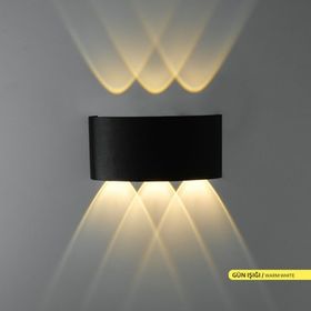 ACK 6 W Çift Yönlü Led Duvar Aplik İç ve Dış Mekan Dekoratif Aydınlatma Bahçe Aydınlatması