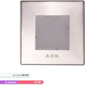 ACK 6500 K 1.5 W Kare Beyaz Işık Led Merdiven-Duvar Armatürü