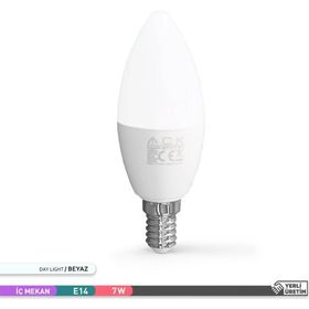 ACK 6500 K 7 W 220 V E14 Beyaz Işık Led Mum Ampul