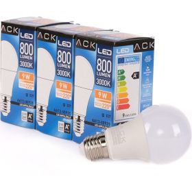 ACK AA13-00920 9 Watt 3'lü A60 3000K Günışığı Led Ampul