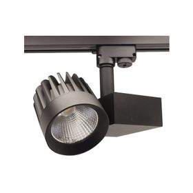 ACK AD30-24611 4000K Ilık Beyaz 50 Watt Siyah Kasa Monofaze Cob Led Ray Spot Armatür