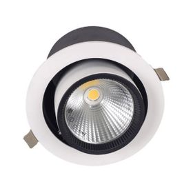 ACK AD36-00610 4000K Ilık Beyaz 30 Watt Beyaz Kasa Osram Cob Led Salyangoz Spot Armatür