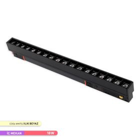 ACK AD40-02311 18W 48V 4000K Ilık Beyaz Magnet Led Ray Armatür