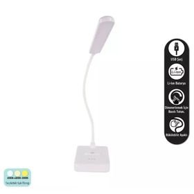 ACK AF11-10016 Ayarlanabilir Şarjlı LED Masa Lambası