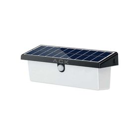 ACK AG60-03851 IP54 Siyah Solar Duvar Apliği