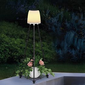 ACK AG60-06851 IP54 Led Ayaklı Siyah Solar Aplik