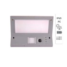 ACK AG60-07851 Beyaz Hareket Sensörlü Solar Duvar Apliği