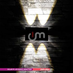 ACK AG60-09801 3000K Günışığı Güneş Enerjili LED Bahçe Armatürü